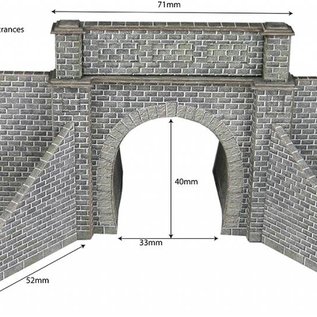 Metcalfe Metcalfe PN143 Single track tunnel entrances (N-Gauge)