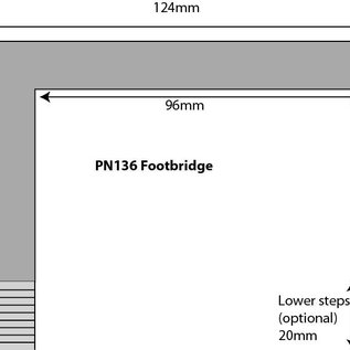 Metcalfe Metcalfe PN136 Footbridge for railway station (N-Gauge)