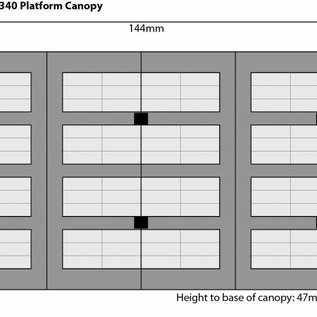 Metcalfe Metcalfe PO340 Platform Canopy (H0/OO)