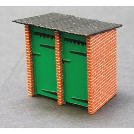 Skytrex Skytrex 7/257 brick build toilet block (Gauge O)