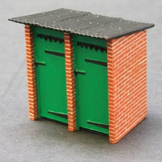 Skytrex Skytrex 7/257 brick build toilet block (Gauge O)