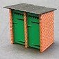 Skytrex Skytrex 7/257 brick build toilet block (Gauge O)