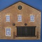 Skytrex Skytrex SMRS36B Two storey  warehouse/factory gable end+ loading bay  (Gauge O)