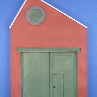 Skytrex Skytrex SMRS37D 1 bay North light gable wooden doors  (Gauge O)