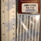 Slater's Plastikard SL1103 Miniatur Buchstaben 3mm Slaters