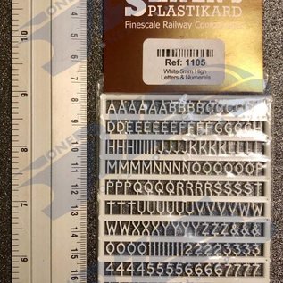 Slater's Plastikard SL1105 Miniatur Buchstaben 5mm Slaters