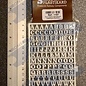 Slater's Plastikard SL1107 Miniature letters (alphabet) 7mm Slaters