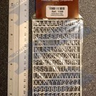 Slater's Plastikard SL1108 Miniature letters (alphabet) 8mm Slaters