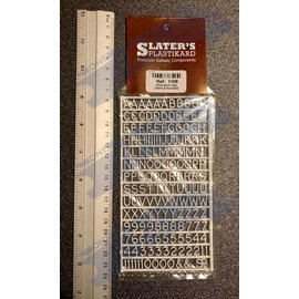 Slater's Plastikard SL1108 Miniatur Buchstaben 8mm Slaters