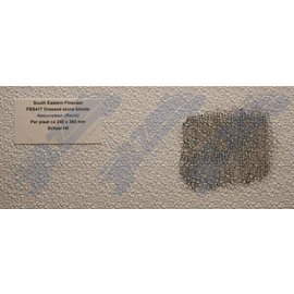 South Eastern Finecast FBS417 Builder Sheet embossed Dressed stone blocks, H0/OO gauge, plastic