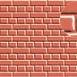 Slater's Plastikard Slater's 0400 Builder Sheet "English bond" brick, red (Gauge 0)