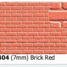 Slater's Plastikard Slater's 0404 Zelfbouwplaat baksteen halfsteens verband, rood (Schaal 0)