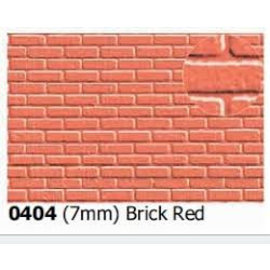 Slater's Plastikard Slater's 0404 Builder Sheet brick, red (Gauge 0)
