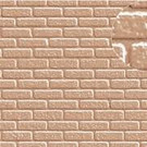 Slater's Plastikard Slater's 0406 Zelfbouwplaat baksteen halfsteens verband, grijsbruin (Schaal 0)