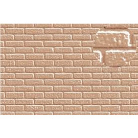 Slater's Plastikard Slater's 0406 Builder Sheet brick, gray-brown (Gauge 0)