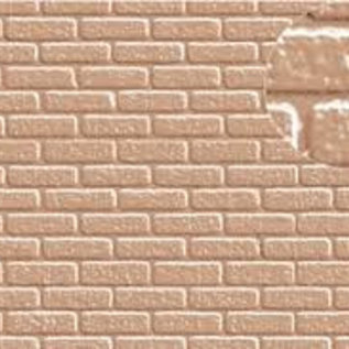 Slater's Plastikard Slater's 0406 Builder Sheet brick, gray-brown (Gauge 0)