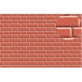 Slater's Plastikard Slater's 0410 Builder Sheet embossed with flemish bond brickwork, red (Gauge 0)