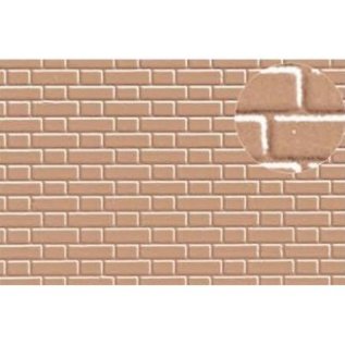 Slater's Plastikard Slater's 0412 Builder Sheet embossed with flemish bond brickwork, gray-brown (Gauge 0)