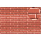 Slater's Plastikard Slater's 0407 Zelfbouwplaat baksteen Vlaams verband, rood (Schaal H0/00)