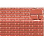 Slater's Plastikard Slater's 0407 Zelfbouwplaat baksteen Vlaams verband, rood (Schaal H0/00)