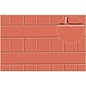 Slater's Plastikard SL428 Plasticard Slating red (Gauge 0)