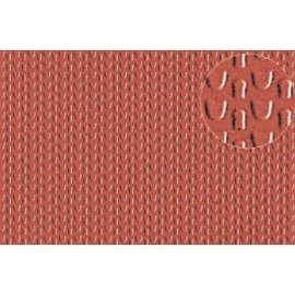 Slater's Plastikard SL444 Selbstbauplatte Dachbedeckung/Ziegel in steinroter Farbe. Maßstab N aus Kunststoff