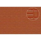 Slater's Plastikard SL454 Zelfbouwplaat rode baksteen bestrating, Schaal H0/OO, kunststof