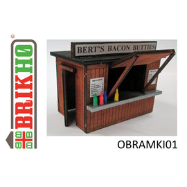 Brikho Brikho OBRAMKI01 Small foodstand/Kiosk (Gauge 0, lasercut)