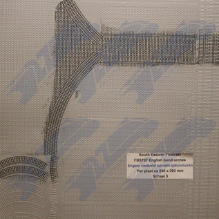 South Eastern Finecast FBS707 Builder Sheet English bond arches, O gauge, plastic