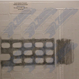 South Eastern Finecast FBS424 Selbstbauplatte Lagerhaus Fassaden. Maßstab H0/OO aus Kunststoff