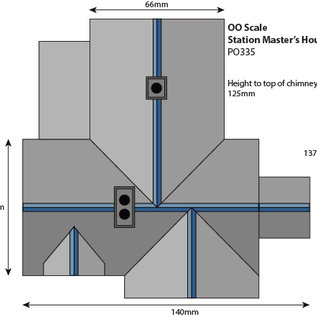 Metcalfe Metcalfe PO335 Settle/Carlisle Station masters house (Gauge H0/00)