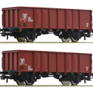 Roco Roco 76136 NS 2-tlg. Set: Offene Güterwagen DC era III (Gauge H0)
