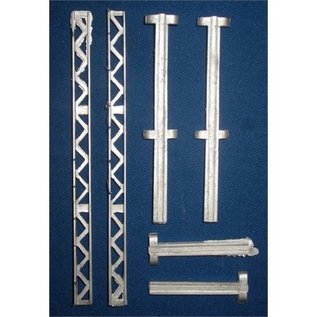 Skytrex Skytrex 7/302A Support struts and Gutters 15" (Gauge O)