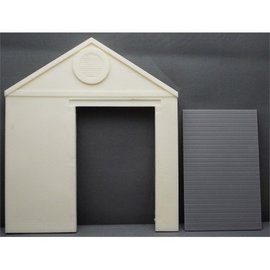 Skytrex Skytrex SMRS45E Gable w. right roller shutter (Gauge O)