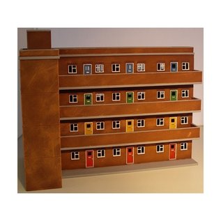 Skytrex Skytrex 4/040 4 Storey flats (Gauge H0/00)