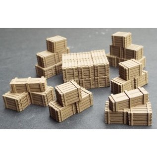 Skytrex Skytrex SMRA64 Stapel kleiner Holzkisten (Spur O)