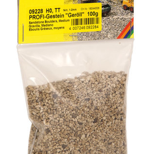 NOCH Noch 09228 PROFI-Gestein “Geröll”, fein, 80 g, Körnung 1 - 2 mm