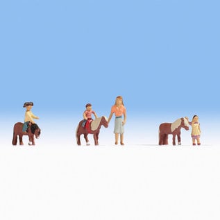 NOCH Noch 15635 Pony rijden (Schaal H0), 6 figuren