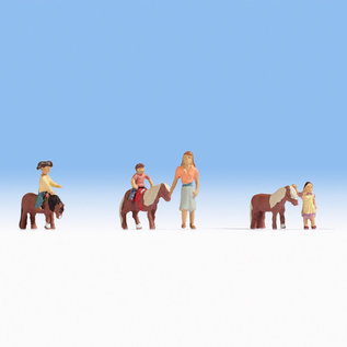 NOCH Noch 15635 Ponyreiten (Spur H0), 6 Figuren