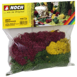 NOCH Noch 08620 Dekormoos, herbstlich sortiert, 75 g
