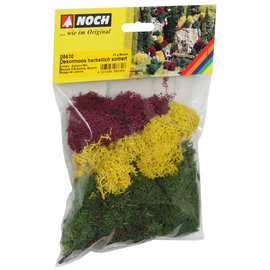 NOCH Noch 08630 Dekormoos, herbstlich sortiert, 35 g