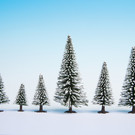 NOCH Noch 32828 Snowy Fir Trees, 25 pieces, 3,5 - 9 cm high