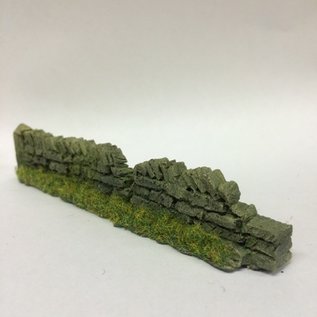 Javis Javis PW1LBDAM Dry stone wall damaged light brown (Gauge H0/00, Resin), approx. 13,5 cm