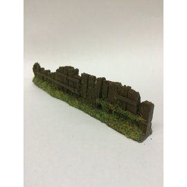 Javis Javis PF11 Dwarsligger hek donkerbruin beschadigd (Schaal H0/00, Resin), ca 13,5 cm