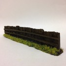 Javis Javis PF9 Railway sleeper fence dark brown (Gauge H0/00, Resin) approx. 14 cm