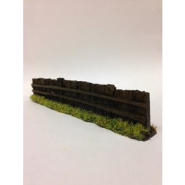 Javis Javis PF9 Dwarsligger hek donkerbruin (Schaal H0/00, Resin), ca 14 cm