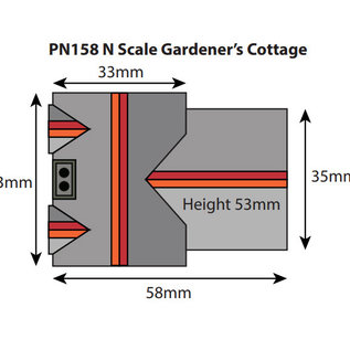 Metcalfe Metcalfe PN158 Tuindershuis (Schaal N)