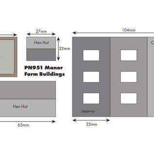 Metcalfe Metcalfe PN951 Bauernhof Gebäuden (Baugröße N)
