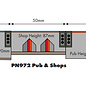 Metcalfe Metcalfe PN972 Läden und Kneipe in Halbrelief (Spur N)