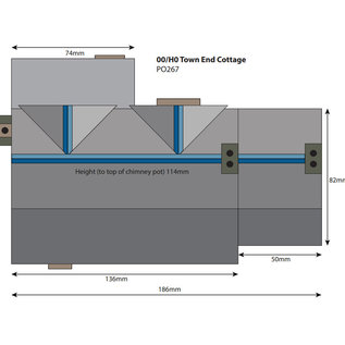 Metcalfe Metcalfe PO267 Mittelalterliches Cottage (Baugröße H0/OO)